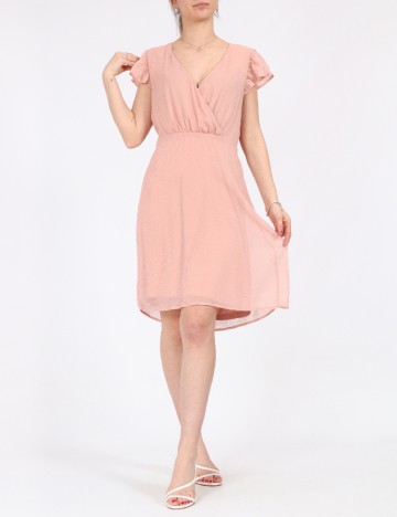 Rochie Vila, roz pudra, 38