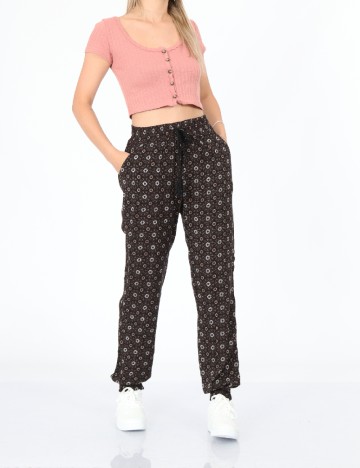 Pantaloni Hailys, maro, S