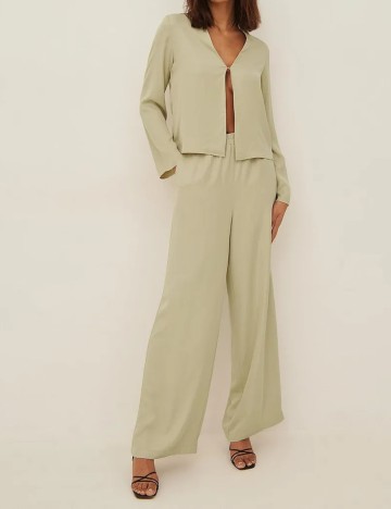 Pantaloni NA-KD, bej, 32