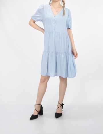 Rochie scurta Vila, bleu, 38