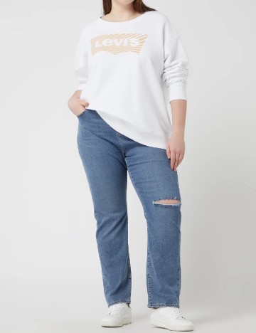 Blugi Levi S Plus Size, albastru