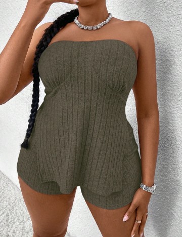 Compleu SHEIN CURVE, verde