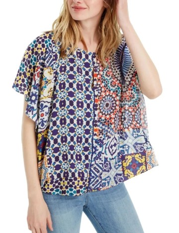 Bluza Desigual, mix culori