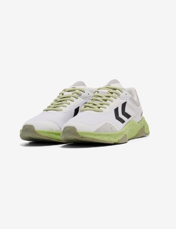 Adidasi Hummel, alb/verde