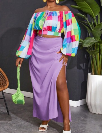 Compleu SHEIN CURVE, mix culori