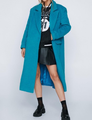 Palton Nasty Gal, albastru