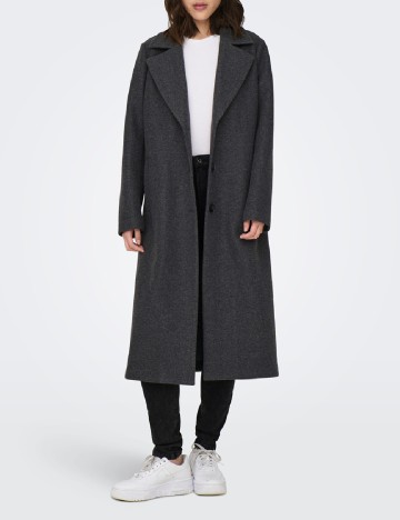 Palton Only, gri inchis