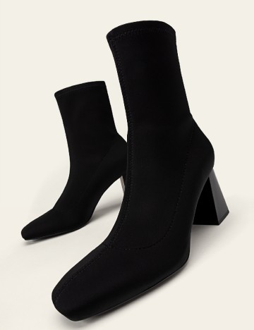 Botine Stradivarius, negru