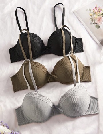 Set sutiene 3 bucati SHEIN, mix culori