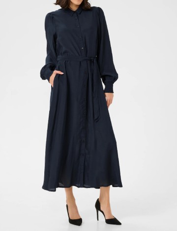 Rochie medie Kaffe, bleumarin