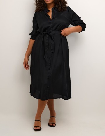 Rochie medie Kaffe Curve, negru