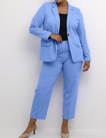 Sacou Kaffe Curve, albastru