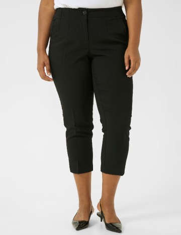 Pantaloni Kaffe Curve, negru