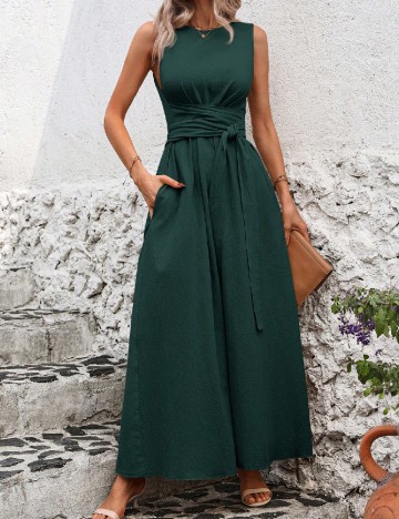 Rochie lunga SHEIN, verde