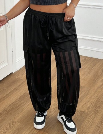 Pantaloni SHEIN CURVE, negru