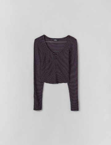 Top Bershka, bleumarin