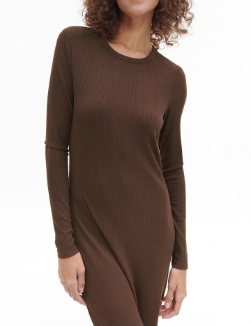 Rochie medie Reserved, maro