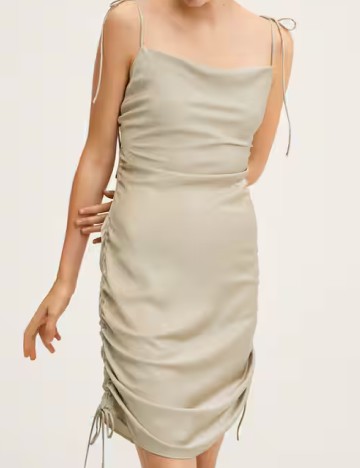 Rochie scurta Mango, bej