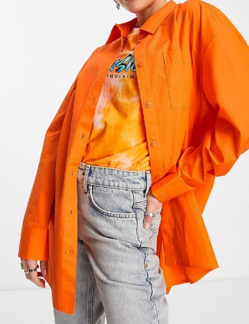 Camasa COLLUSION, portocaliu