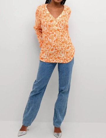 Bluza Kaffe, portocaliu