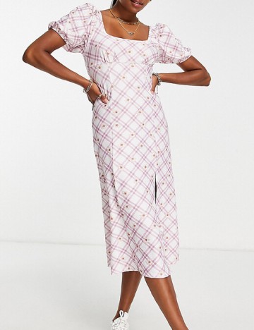 Rochie medie Miss Selfridge, alb