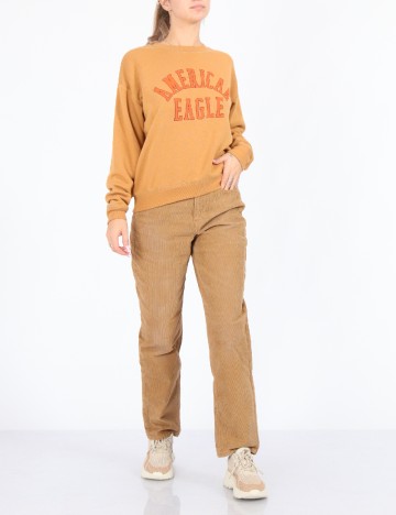 Pantaloni American Eagle, maro