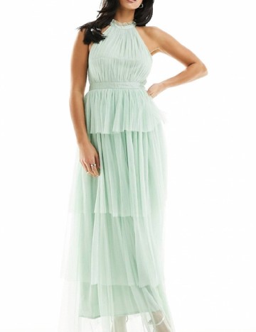 Rochie lunga Vila, verde