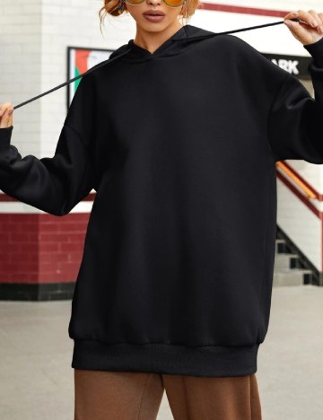 Hanorac Oversize SHEIN, negru