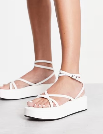 Sandale Truffle Collection, alb