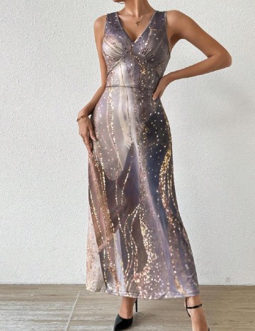 Rochie lunga SHEIN, gri