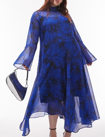 Rochie lunga Top Shop, albastru