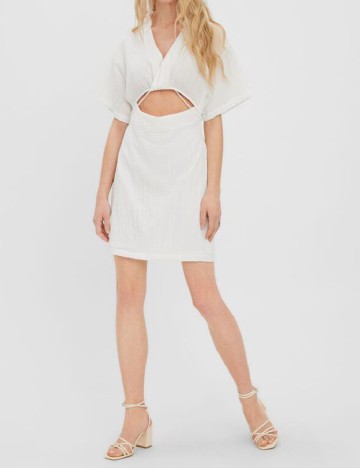 Rochie scurta Vero Moda, alb