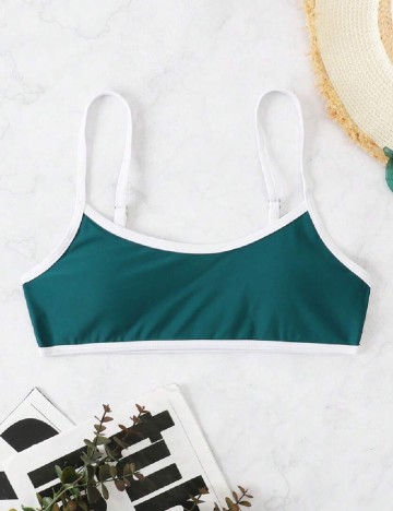 Bustiera de baie SHEIN, verde