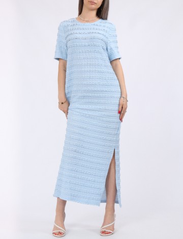 Rochie lunga Pieces, bleu