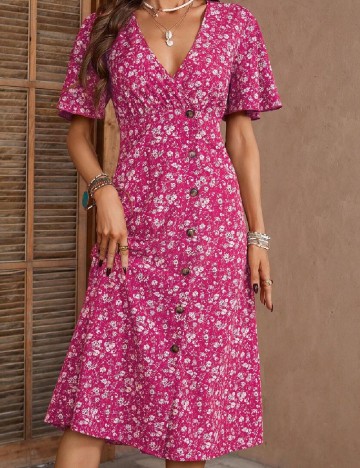 Rochie medie SHEIN, roz