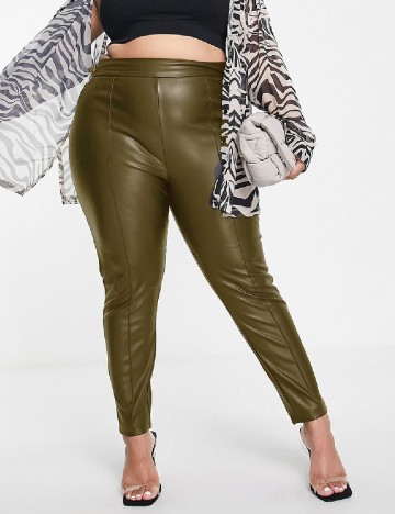 Pantaloni ASOS Curve, kaki