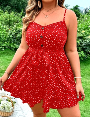 Salopeta SHEIN CURVE, rosu