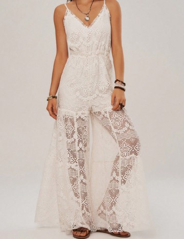 Salopeta SHEIN, ecru