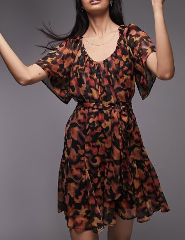 Rochie scurta Top Shop, mix culori