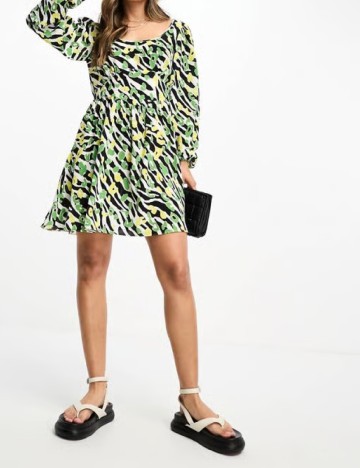 Rochie scurta ASOS, mix culori