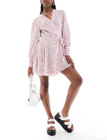 Rochie scurta Glamorous, roz