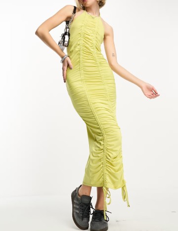 Rochie medie COLLUSION, galben