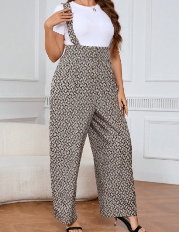 Salopeta SHEIN CURVE, maro