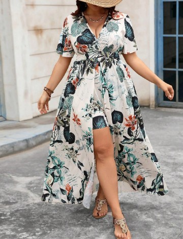 Salopeta SHEIN CURVE, mix culori