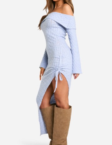 Rochie medie Boohoo, albastru