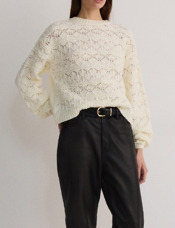 Pulover Reserved, alb