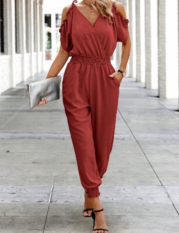 Salopeta SHEIN, caramiziu