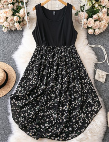 Rochie medie SHEIN CURVE, negru