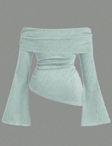 Bluza SHEIN CURVE, albastru