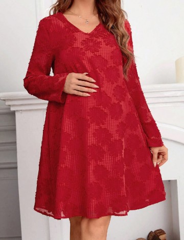 Rochie scurta SHEIN Maternity, rosu